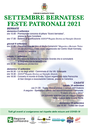 Settembre Bernatese - Feste patronali 2021